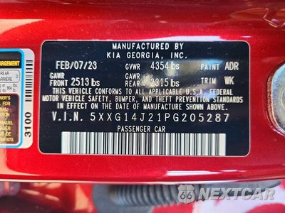 Zdjęcie 12 z 12 samochodu: 2023 KIA K5 LXS VIN:5XXG14J21PG205287 - miniatura
