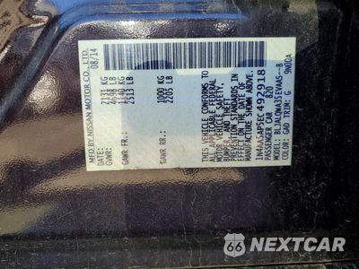Zdjęcie 12 z 12 samochodu: 2014 NISSAN MAXIMA 3.5 S VIN:1N4AA5AP5EC492918 - miniatura