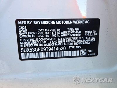 Zdjęcie 13 z 13 samochodu: 2026 BMW X3 30 XDRIVE VIN:5UX53GP09T9414520 - miniatura