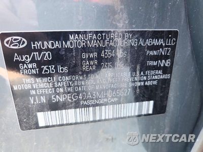 Zdjęcie 12 z 12 samochodu: 2021 HYUNDAI SONATA SE VIN:5NPEG4JA3MH065627 - miniatura