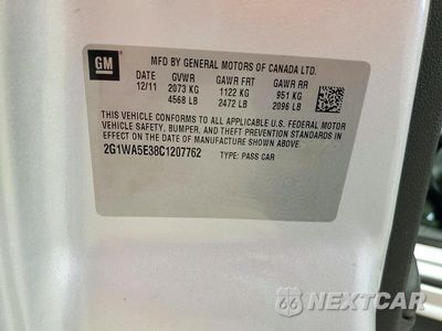 Zdjęcie 12 z 12 samochodu: 2012 CHEVROLET IMPALA LS VIN:2G1WA5E38C1207762 - miniatura