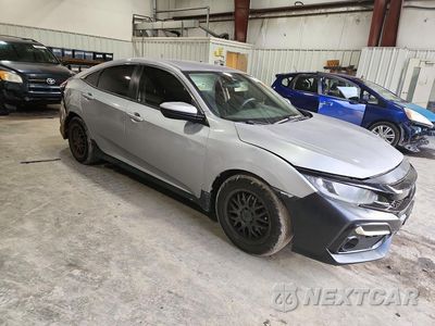Czwarte zdjęcie samochodu z boku: 2021 HONDA CIVIC LX VIN:19XFC2F6XME201362 - miniatura