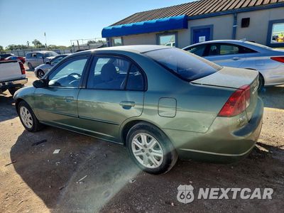 Drugie zdjęcie samochodu z przodu: 2003 HONDA CIVIC LX VIN:1HGES16663L029329 - miniatura