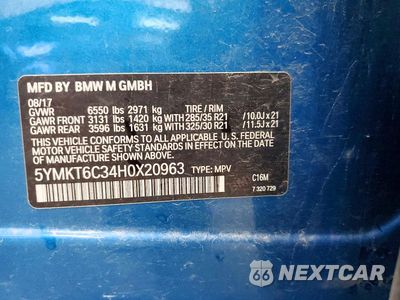 Zdjęcie 13 z 13 samochodu: 2017 BMW X5 M VIN:5YMKT6C34H0X20963 - miniatura