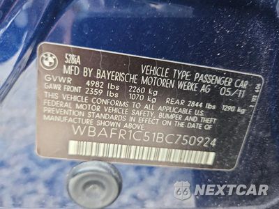 Zdjęcie 12 z 12 samochodu: 2011 BMW 528 I VIN:WBAFR1C51BC750924 - miniatura