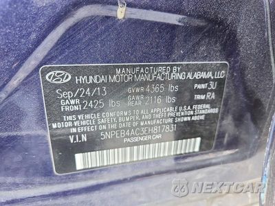 Zdjęcie 12 z 12 samochodu: 2014 HYUNDAI SONATA GLS VIN:5NPEB4AC3EH817831 - miniatura