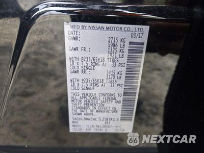 Zdjęcie 13 z 13 samochodu: 2017 INFINITI QX60 BASE VIN:5N1DL0MN3HC528913 - miniatura
