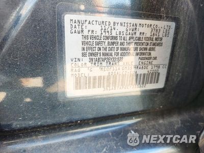 Zdjęcie 13 z 13 samochodu: 2014 NISSAN SENTRA S VIN:3N1AB7AP2EY331522 - miniatura