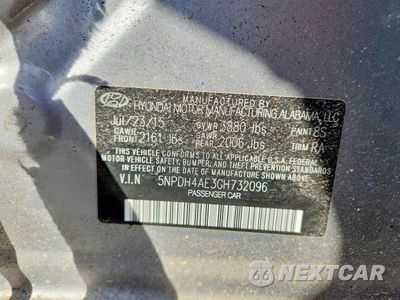 Zdjęcie 12 z 12 samochodu: 2016 HYUNDAI ELANTRA SE VIN:5NPDH4AE3GH732096 - miniatura