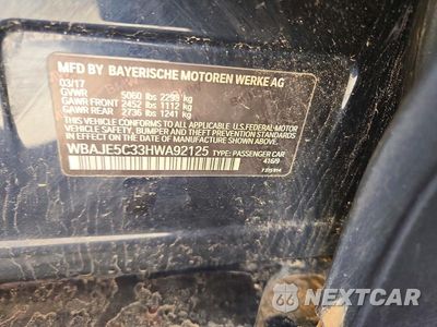 Zdjęcie 12 z 12 samochodu: 2017 BMW 540 I VIN:WBAJE5C33HWA92125 - miniatura
