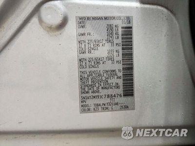 Zdjęcie 13 z 13 samochodu: 2018 NISSAN ROGUE S VIN:5N1AT2MT9JC788476 - miniatura