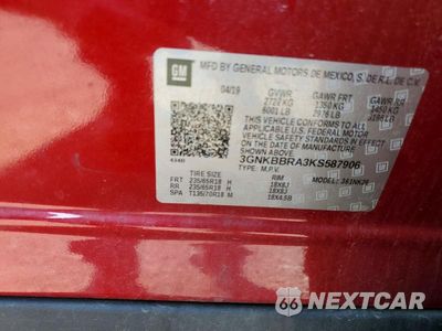 Zdjęcie 13 z 13 samochodu: 2019 CHEVROLET BLAZER 1LT VIN:3GNKBBRA3KS587906 - miniatura