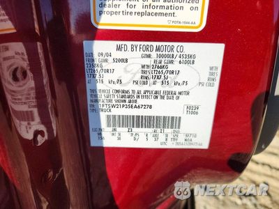Zdjęcie 12 z 12 samochodu: 2005 FORD F250 SUPER DUTY VIN:1FTSW21P35EA67278 - miniatura