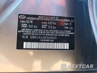 Zdjęcie 12 z 12 samochodu: 2018 HYUNDAI SONATA ECO VIN:5NPE24AA8JH696111 - miniatura