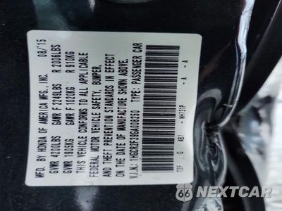Zdjęcie 12 z 12 samochodu: 2016 HONDA ACCORD LX VIN:1HGCR2F39GA008250 - miniatura