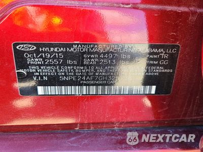 Zdjęcie 12 z 12 samochodu: 2016 HYUNDAI SONATA SE VIN:5NPE24AF7GH325736 - miniatura