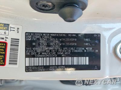 Zdjęcie 14 z 14 samochodu: 2021 TOYOTA HIGHLANDER HYBRID XLE VIN:5TDHARAH2MS503458 - miniatura