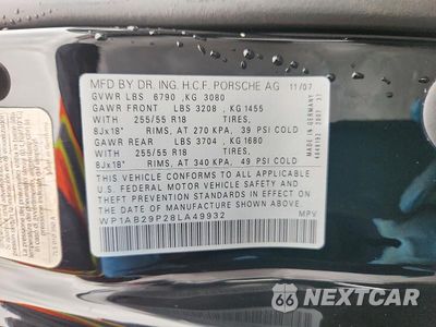 Zdjęcie 13 z 13 samochodu: 2008 PORSCHE CAYENNE S VIN:WP1AB29P28LA49932 - miniatura