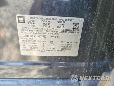 Zdjęcie 14 z 14 samochodu: 2018 CHEVROLET EQUINOX LT VIN:2GNAXSEV7J6235592 - miniatura