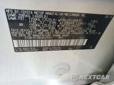 Zdjęcie 13 z 13 samochodu: 2014 TOYOTA RAV4 LE VIN:2T3BFREV9EW223401 - miniatura