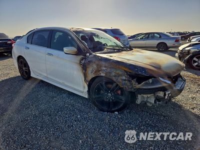 Czwarte zdjęcie samochodu z boku: 2017 HONDA ACCORD SPORT VIN:1HGCR2F52HA305833 - miniatura