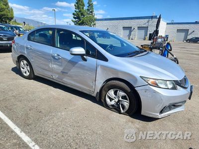 Czwarte zdjęcie samochodu z boku: 2015 HONDA CIVIC LX VIN:2HGFB2F59FH538074 - miniatura