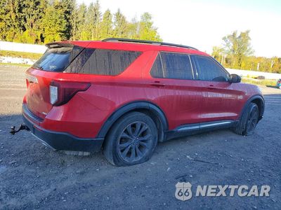 Trzecie zdjęcie samochodu z tyłu: 2020 FORD EXPLORER XLT VIN:1FMSK8DH8LGB72723 - miniatura
