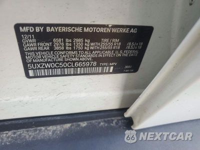 Zdjęcie 13 z 13 samochodu: 2012 BMW X5 XDRIVE35D VIN:5UXZW0C50CL665978 - miniatura