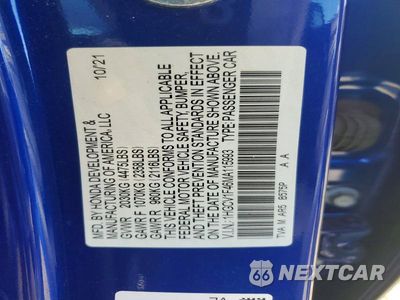 Zdjęcie 13 z 13 samochodu: 2021 HONDA ACCORD SPORT SE VIN:1HGCV1F46MA115993 - miniatura