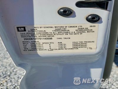 Zdjęcie 12 z 12 samochodu: 2006 CHEVROLET SILVERADO K1500 VIN:2GCEK13T761143598 - miniatura