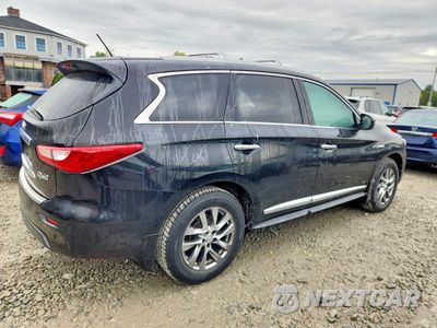 Trzecie zdjęcie samochodu z tyłu: 2014 INFINITI QX60 HYBRID VIN:5N1CL0MM3EC516646 - miniatura