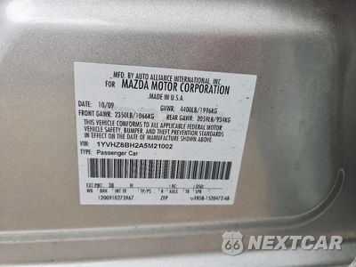 Zdjęcie 12 z 12 samochodu: 2010 MAZDA 6 I VIN:1YVHZ8BH2A5M21002 - miniatura