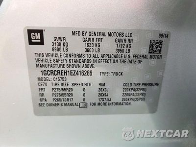 Zdjęcie 12 z 12 samochodu: 2014 CHEVROLET SILVERADO C1500 LT VIN:1GCRCREH1EZ416286 - miniatura