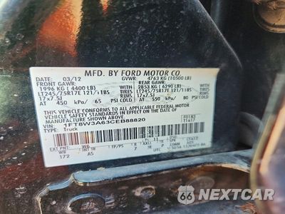 Zdjęcie 12 z 12 samochodu: 2012 FORD F350 SUPER DUTY VIN:1FT8W3A63CEB88820 - miniatura
