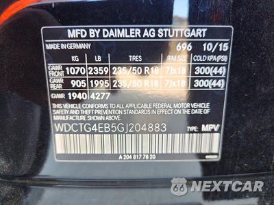 Zdjęcie 13 z 13 samochodu: 2016 MERCEDES-BENZ GLA 250 VIN:WDCTG4EB5GJ204883 - miniatura