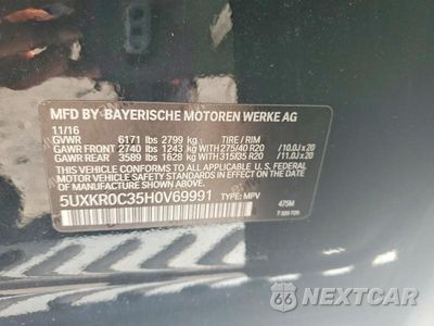 Zdjęcie 13 z 13 samochodu: 2017 BMW X5 XDRIVE35I VIN:5UXKR0C35H0V69991 - miniatura