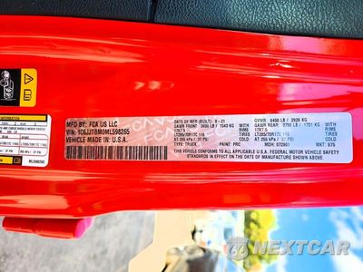 Zdjęcie 12 z 12 samochodu: 2021 JEEP GLADIATOR RUBICON VIN:1C6JJTBM0ML598265 - miniatura