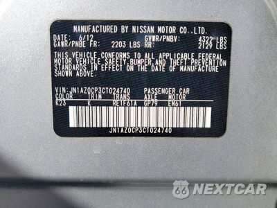 Zdjęcie 12 z 12 samochodu: 2012 NISSAN LEAF SV VIN:JN1AZ0CP3CT024740 - miniatura