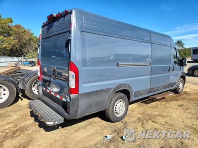 Trzecie zdjęcie samochodu z tyłu: 2021 RAM PROMASTER 3500 DELIVERY VAN VIN:3C6MRVJG8ME563205 - miniatura