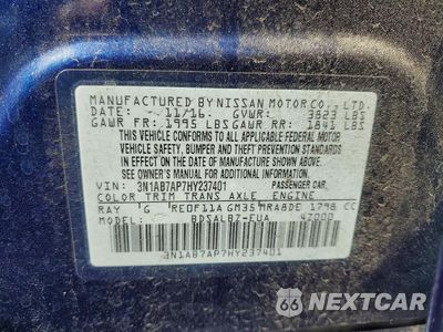 Zdjęcie 12 z 12 samochodu: 2017 NISSAN SENTRA S VIN:3N1AB7AP7HY237401 - miniatura