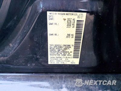 Zdjęcie 12 z 12 samochodu: 2017 NISSAN ALTIMA 2.5 SV VIN:1N4AL3AP0HC258463 - miniatura