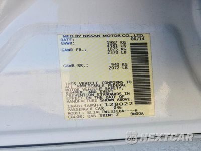 Zdjęcie 12 z 12 samochodu: 2015 NISSAN ALTIMA 3.5 SL VIN:1N4BL3AP9FC128022 - miniatura