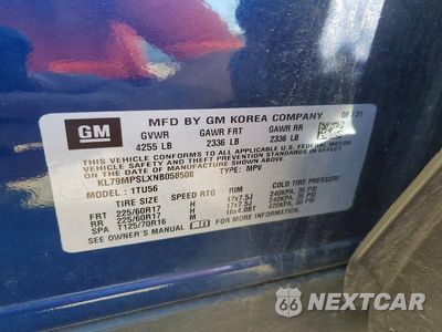 Zdjęcie 12 z 12 samochodu: 2022 CHEVROLET TRAILBLAZER LT VIN:KL79MPSLXNB058508 - miniatura