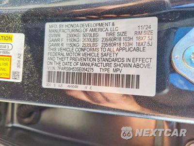 Zdjęcie 14 z 14 samochodu: 2025 HONDA CR-V SPORT VIN:7FARS6H53SE054275 - miniatura