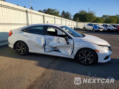 Czwarte zdjęcie samochodu z boku: 2019 HONDA CIVIC SPORT VIN:2HGFC2F81KH596973 - miniatura