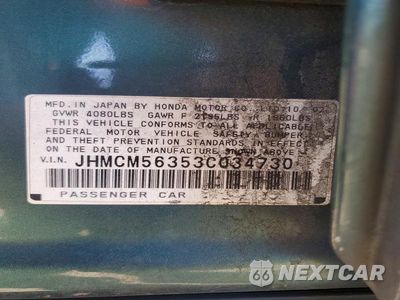 Zdjęcie 12 z 12 samochodu: 2003 HONDA ACCORD LX VIN:JHMCM56353C034730 - miniatura