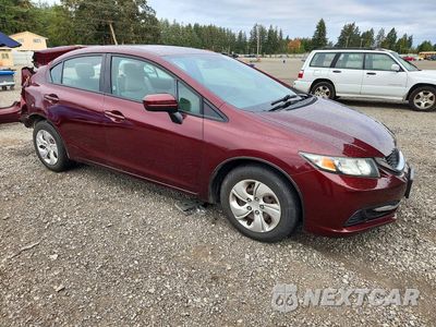 Czwarte zdjęcie samochodu z boku: 2015 HONDA CIVIC LX VIN:19XFB2F52FE293922 - miniatura