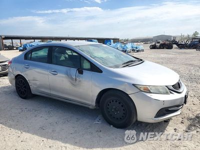 Czwarte zdjęcie samochodu z boku: 2013 HONDA CIVIC LX VIN:2HGFB2F55DH596342 - miniatura