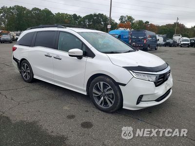 Czwarte zdjęcie samochodu z boku: 2023 HONDA ODYSSEY TOURING VIN:5FNRL6H89PB009481 - miniatura