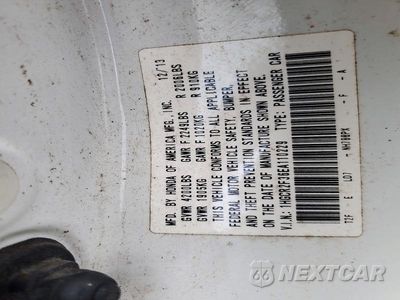 Zdjęcie 13 z 13 samochodu: 2014 HONDA ACCORD LX VIN:1HGCR2F36EA110229 - miniatura